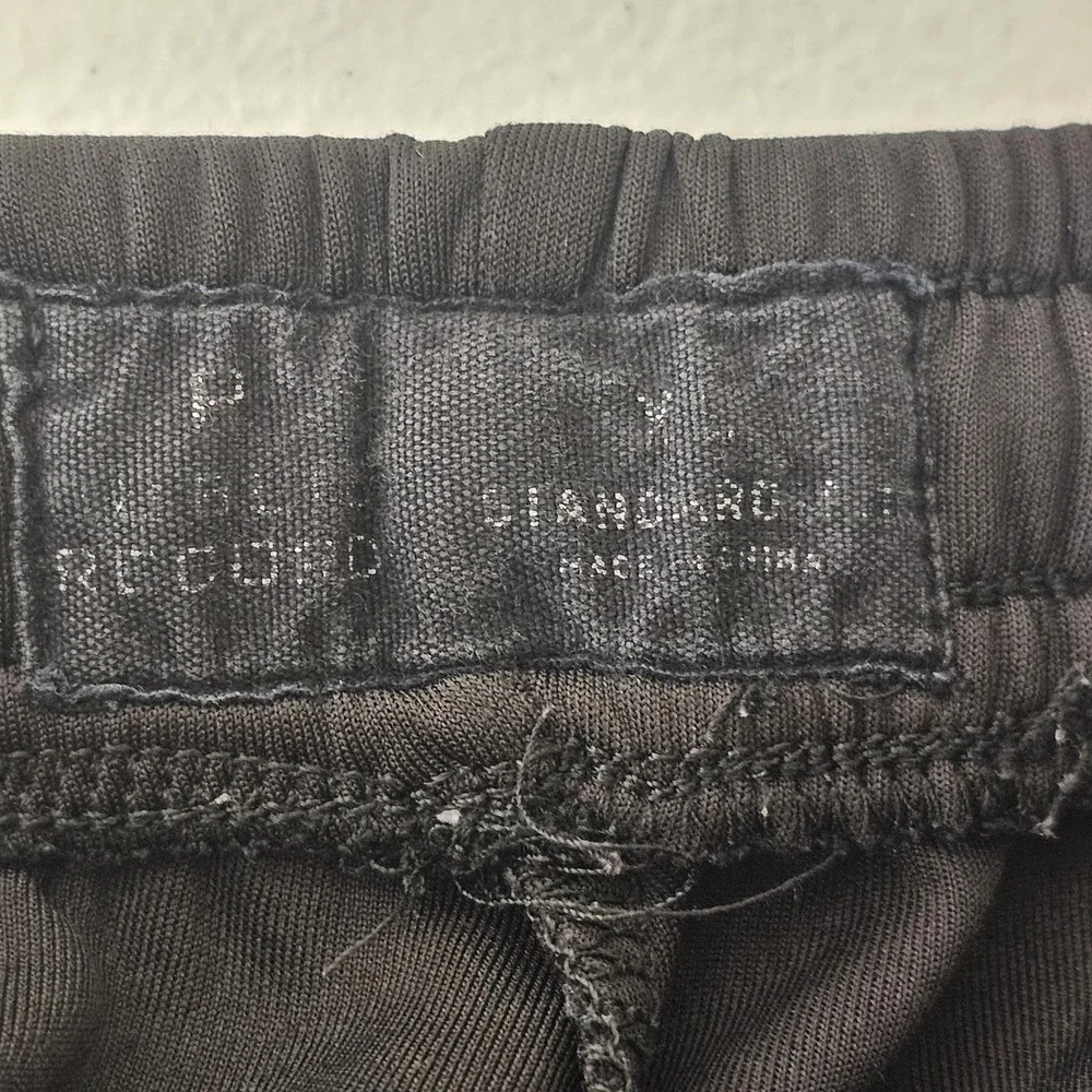 Public Record Athletic Shorts Boys XL (28) Black‎ Checkered Zip Pockets Racing
